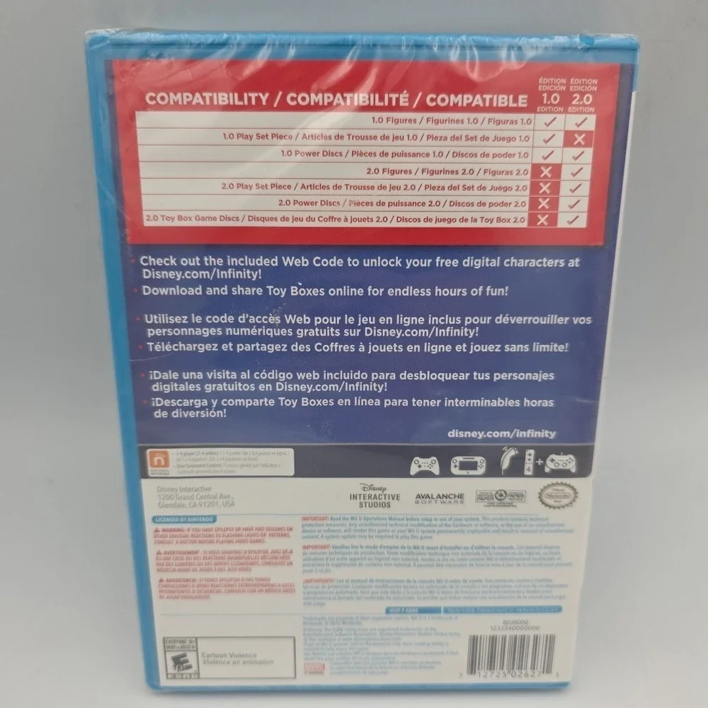 Disney Infinity 2.0 Edition (Nintendo Wii U, 2012) New